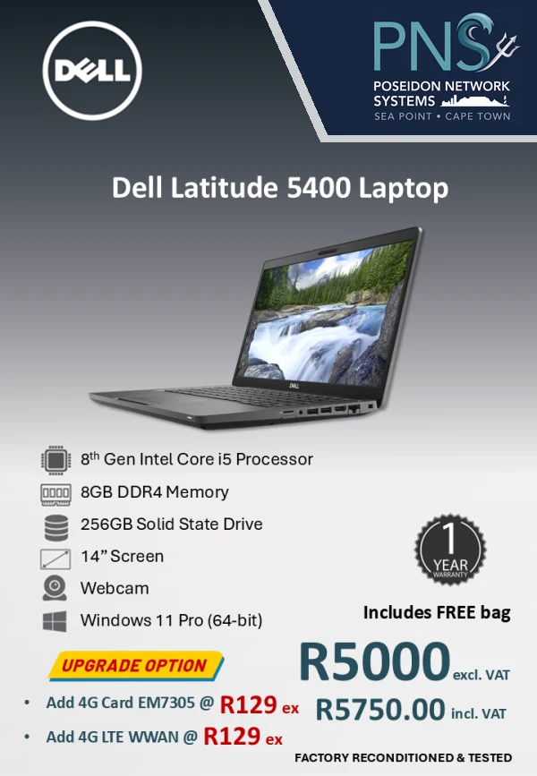 Refurbished Dell Latitude 5400 laptop