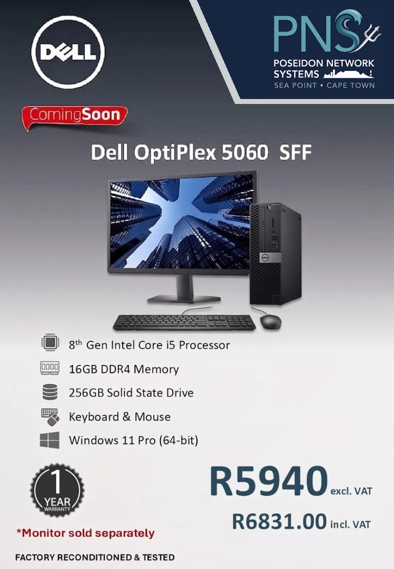 Refurbished Dell OptiPlex 5060 SFF desktop