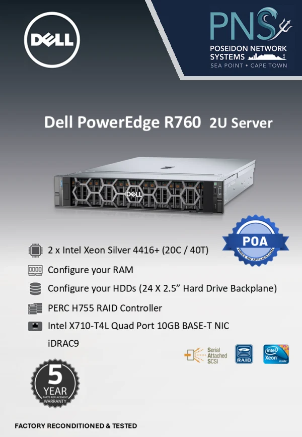 Dell PowerEdge R760 2U rack server